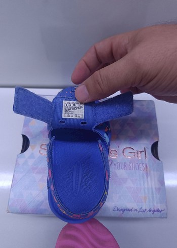 Skechers Desenli Kız Çocuk Terlik Sandalet - Görsel 9