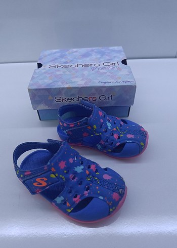 Skechers Desenli Kız Çocuk Terlik Sandalet - Görsel 8