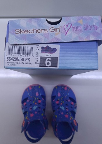 Skechers Desenli Kız Çocuk Terlik Sandalet - Görsel 10