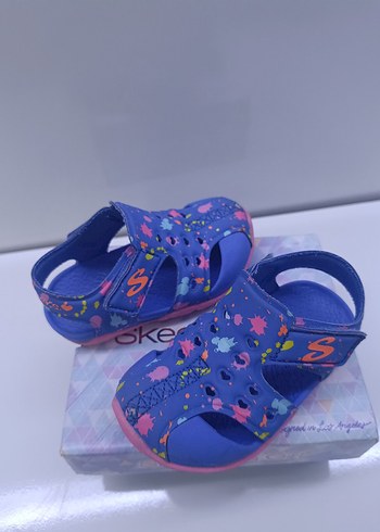 Skechers Desenli Kız Çocuk Terlik Sandalet - Görsel 7