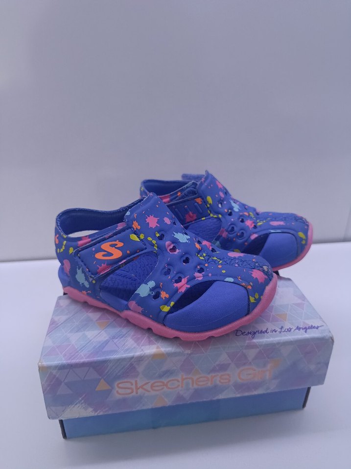 Skechers Desenli Kız Çocuk Terlik Sandalet - Görsel 5