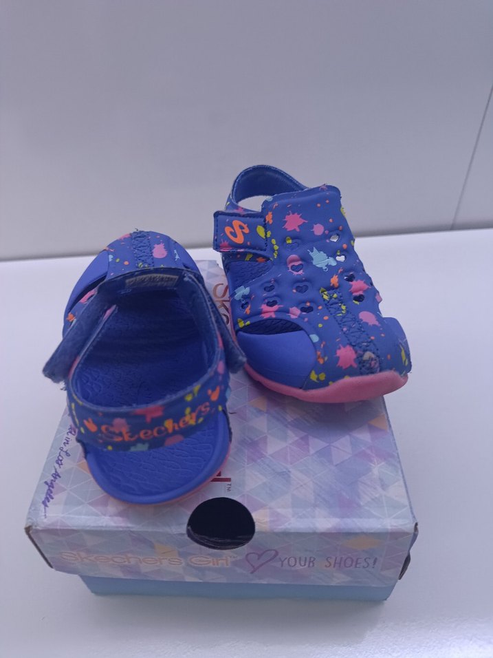 Skechers Desenli Kız Çocuk Terlik Sandalet - Görsel 4