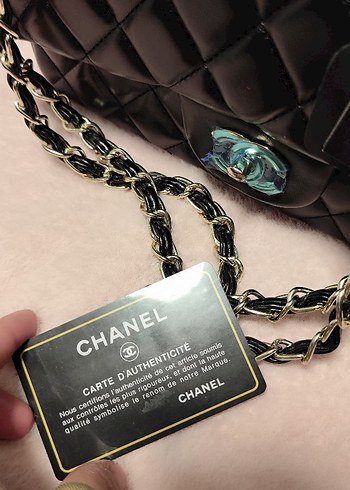  Beden siyah Renk ETİKETLİ CHANEL ÇANTA ORJİNAL SERTİFİKALI