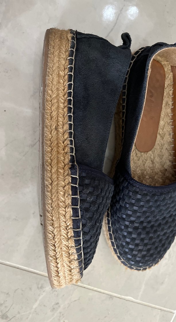 Beymen club Kadın Mavi Süet Dolgu Topuklu Espadril - Görsel 3