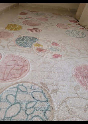 Bej Bohem Tarzı Baskılı Halı - Görsel 2