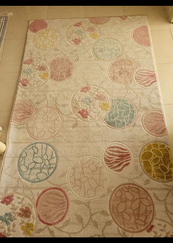 Bej Bohem Tarzı Baskılı Halı - Görsel 3