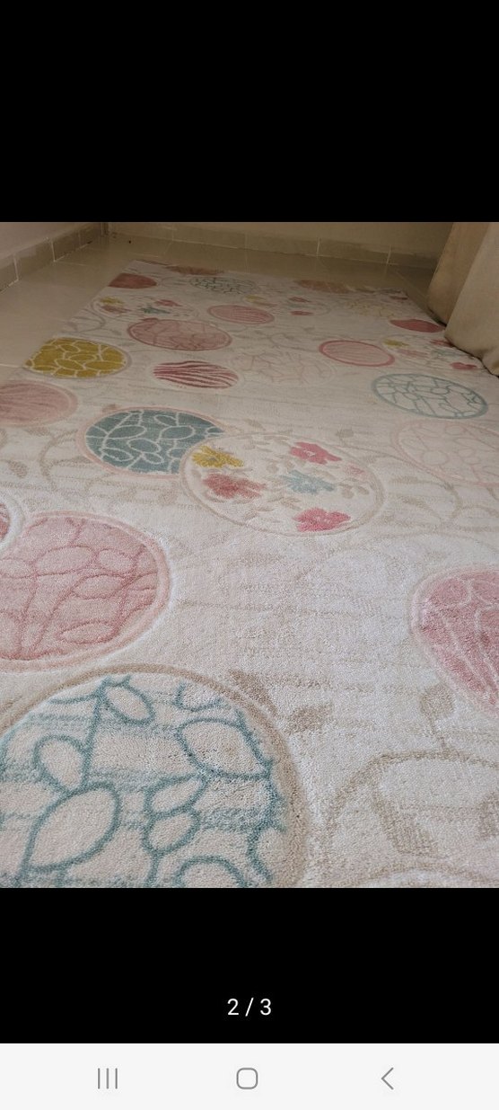 Bej Bohem Tarzı Baskılı Halı - Görsel 2