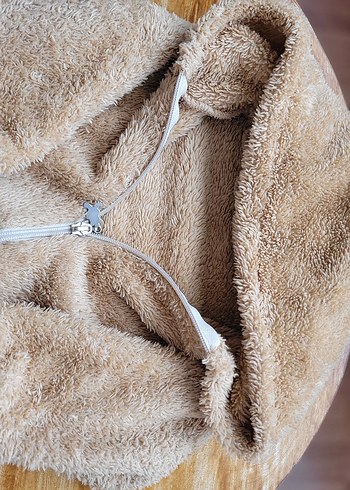 Bej Kürklü Bebek Tulumu - Görsel 2