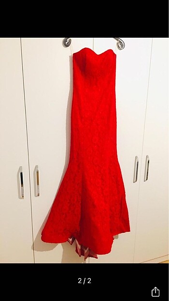 Kırmızı Abiye elbise