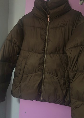 Kahverengi Kadın Kışlık Mont - Görsel 2