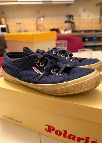 Kadın Mavi Spor Ayakkabı Velcro Bağcıklı - Görsel 2