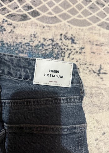 Gri Mavi Kadın Bol Kesim Denim Pantolon - Görsel 3