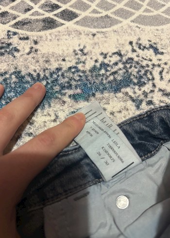 Gri Mavi Kadın Bol Kesim Denim Pantolon - Görsel 4