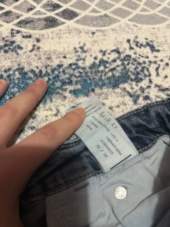 Gri Mavi Kadın Bol Kesim Denim Pantolon - Görsel 4