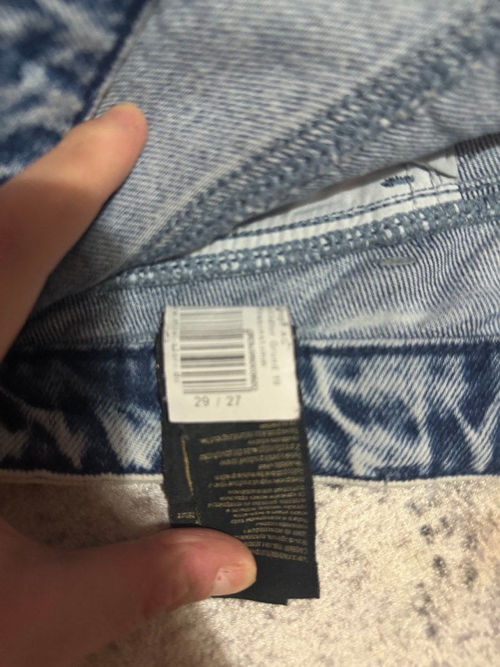 Kadın Mavi Gri Denim Bol Kesim Jean - Görsel 4