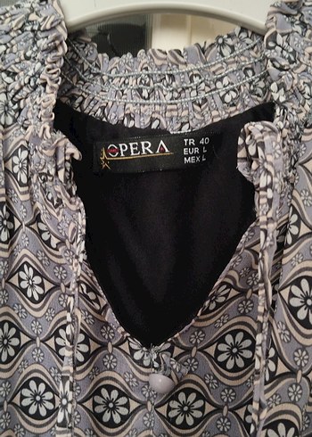 Gri Desenli elbise - Görsel 4