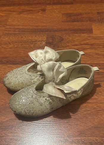 Kız Çocuk Somon Rengi Nakışlı Fiyonk Detaylı Babet - Görsel 3