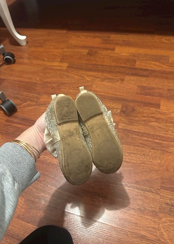 Kız Çocuk Somon Rengi Nakışlı Fiyonk Detaylı Babet - Görsel 5