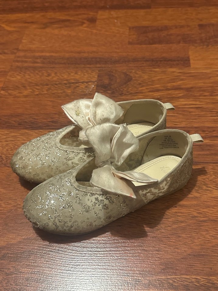 Kız Çocuk Somon Rengi Nakışlı Fiyonk Detaylı Babet - Görsel 3