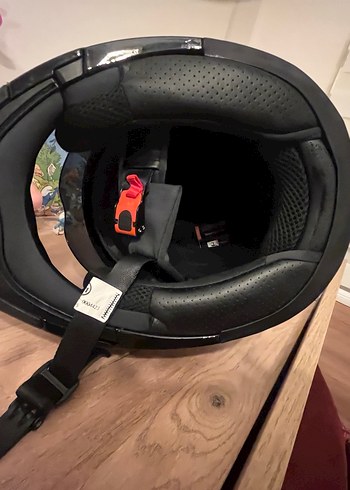 Siyah Motor Kask beon hiç kullanılmadı. Saklama hurcu ile - Görsel 5