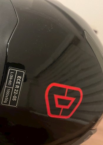 Siyah Motor Kask beon hiç kullanılmadı. Saklama hurcu ile - Görsel 8