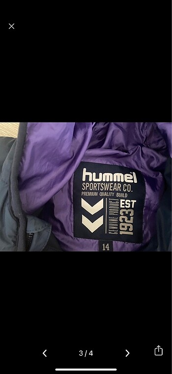 13-14 Yaş Beden hummel kız çocuk mont