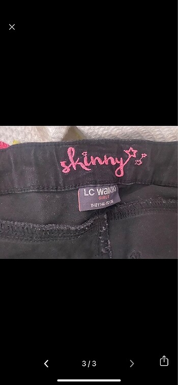 11-12 Yaş Beden lc waikiki kız çocuk kot pantolon