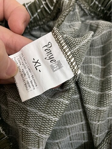xl Beden haki Renk İki âdet pantolon