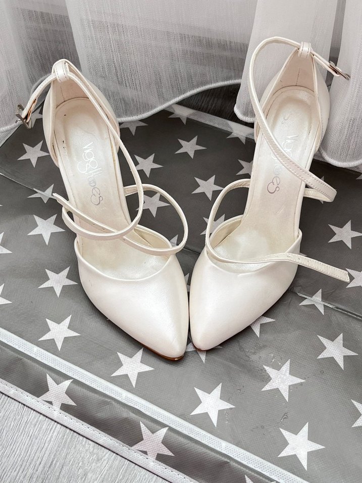 beyaz abiye ayakkabı - Görsel 3