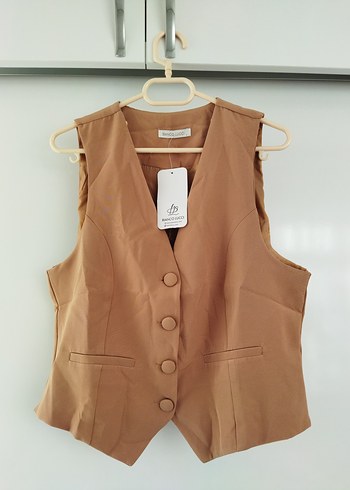 Düğmeli Kadın Yelek - Görsel 3