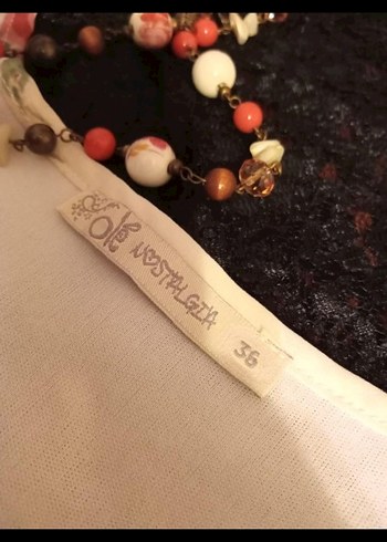 Bej Çiçek Desenli Bohem Elbise - Görsel 7