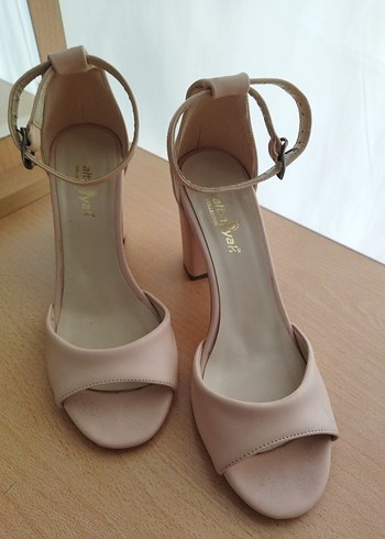 Pudra Topuklu Kadın Abiye Ayakkabı - Görsel 3