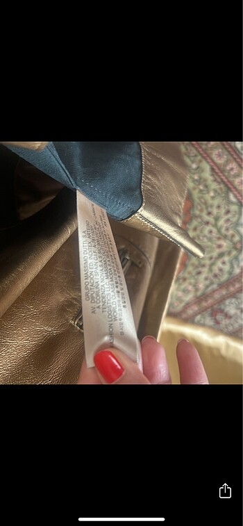 s Beden Massimo Dutti Deri ceket