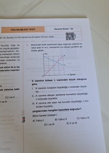 Beden TYT Fen Bilimleri Branş Denemeleri Kitabı