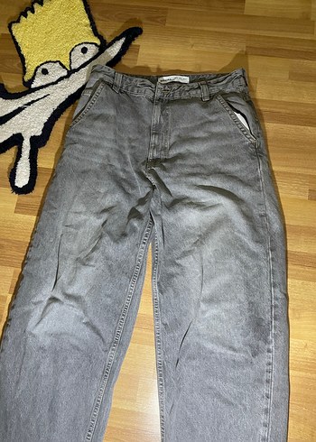 Bershka Gri Baggy Jeans - Görsel 2