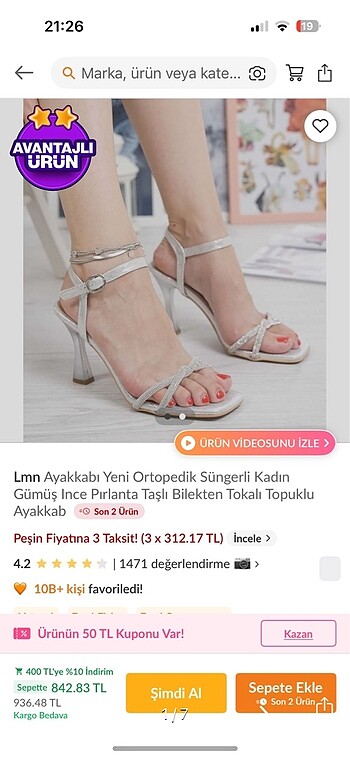 36 Beden beyaz Renk Topuklu ayakkabı