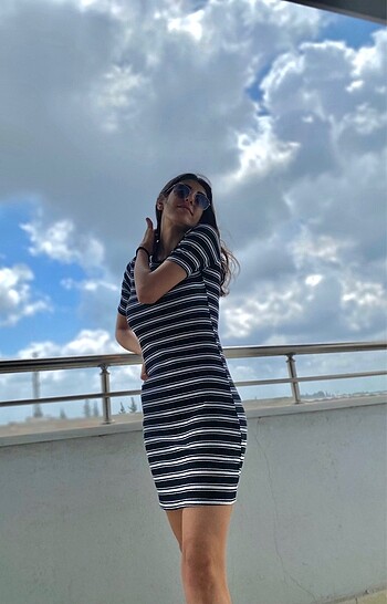 Çizgili elbise