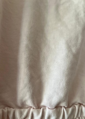 Pembe Mini Rahat Kesim Kadın Sweatshirt - Görsel 2