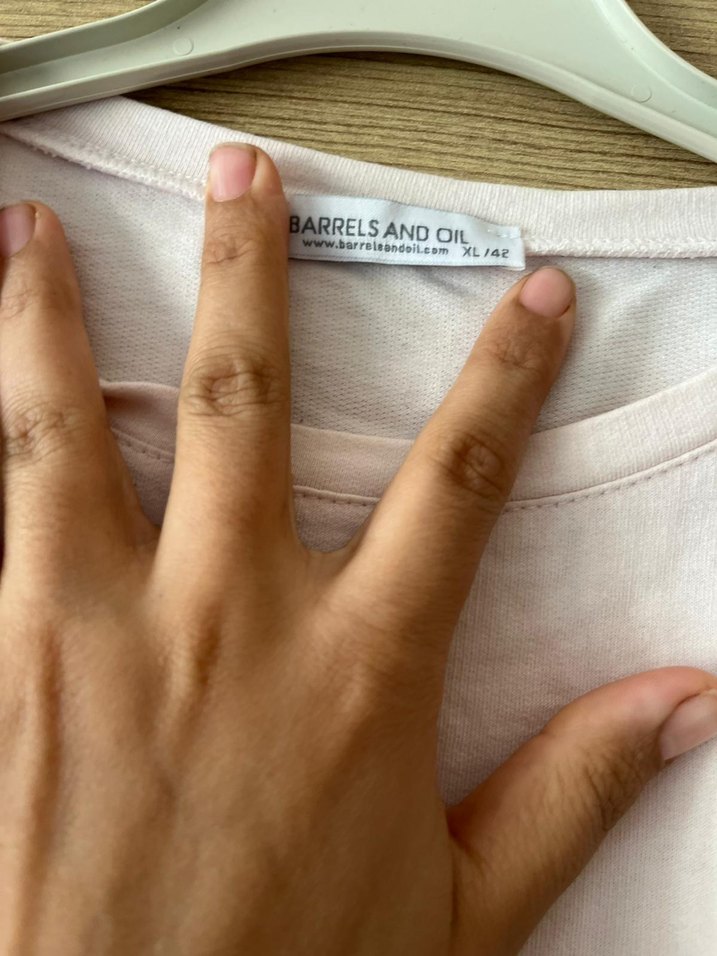 Pembe Mini Rahat Kesim Kadın Sweatshirt - Görsel 3