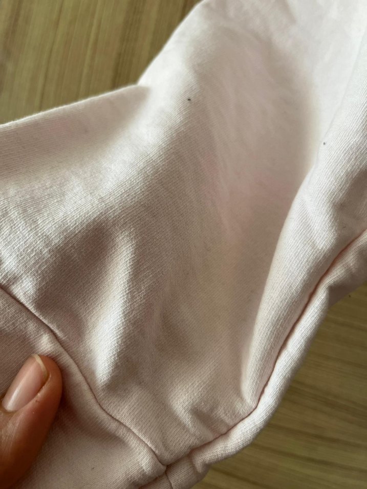 Pembe Mini Rahat Kesim Kadın Sweatshirt - Görsel 5