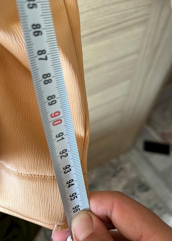 Bej Parlak Pilili Salaş Kadın Eşofman Altı - Görsel 5