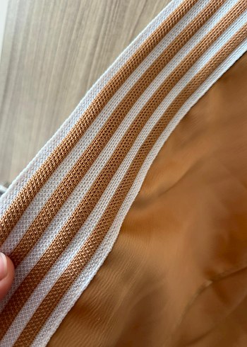 Bej Parlak Pilili Salaş Kadın Eşofman Altı - Görsel 6