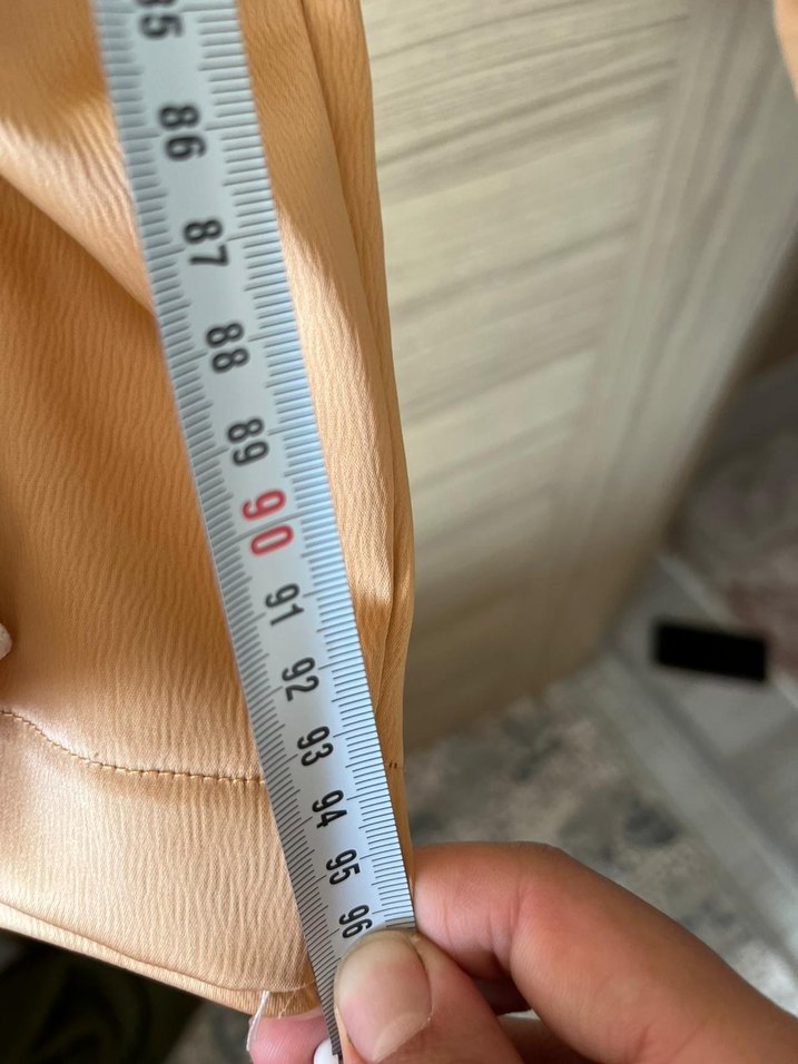 Bej Parlak Pilili Salaş Kadın Eşofman Altı - Görsel 5