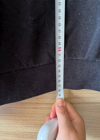 V Yaka Nakışlı Kadın Triko Sweatshirt - Görsel 7