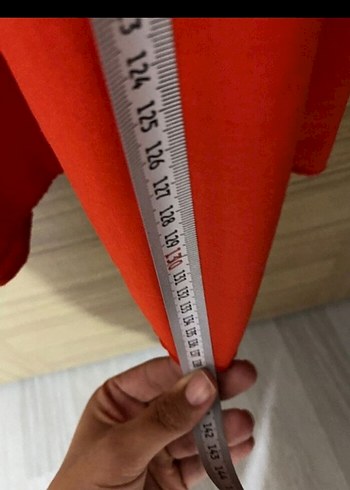 Kemerli Kırmızı Uzun Bohem Elbise - Görsel 3