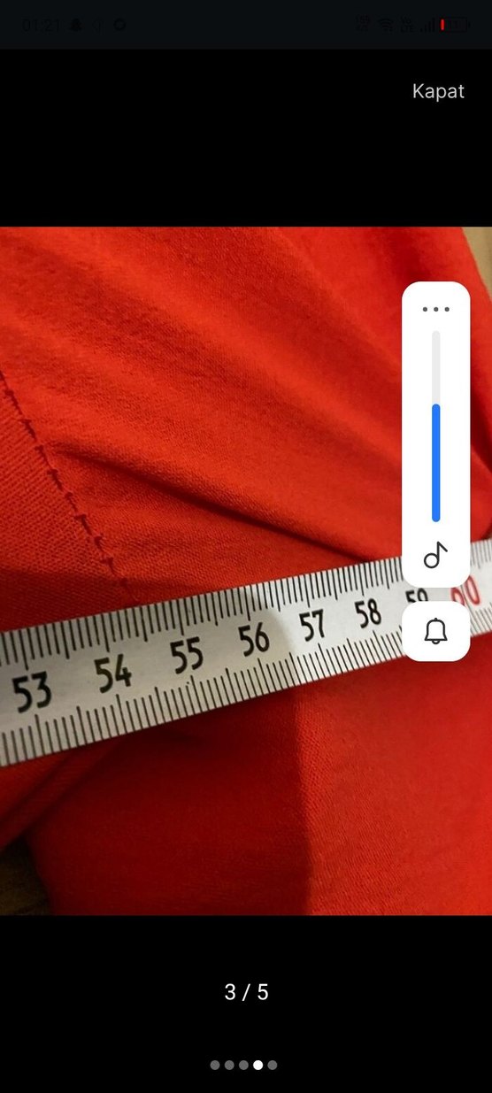 Kemerli Kırmızı Uzun Bohem Elbise - Görsel 2