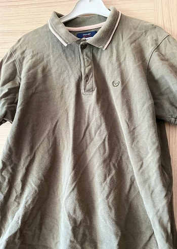 Gri Keten Erkek Polo Yaka Tişört - Görsel 2