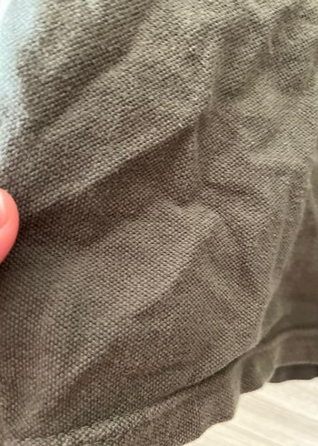 Gri Keten Erkek Polo Yaka Tişört - Görsel 6