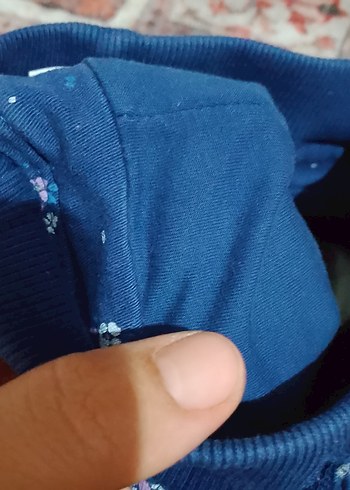 Mavi Piliseli Bağlamalı Midi Kadın Pantolon - Görsel 5