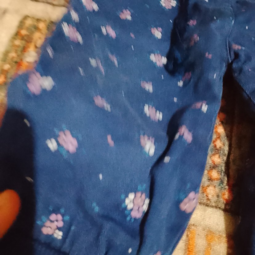 Mavi Piliseli Bağlamalı Midi Kadın Pantolon - Görsel 3